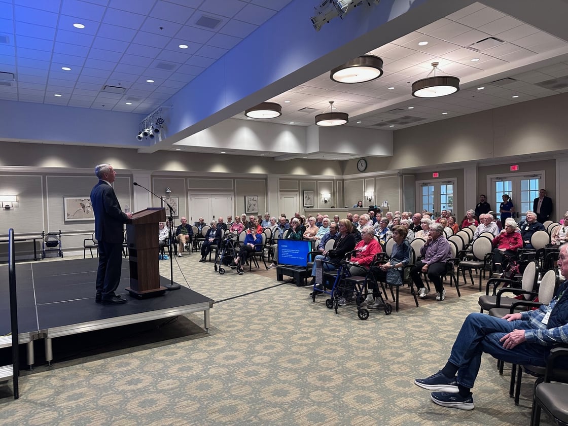 Mayor speaking at event